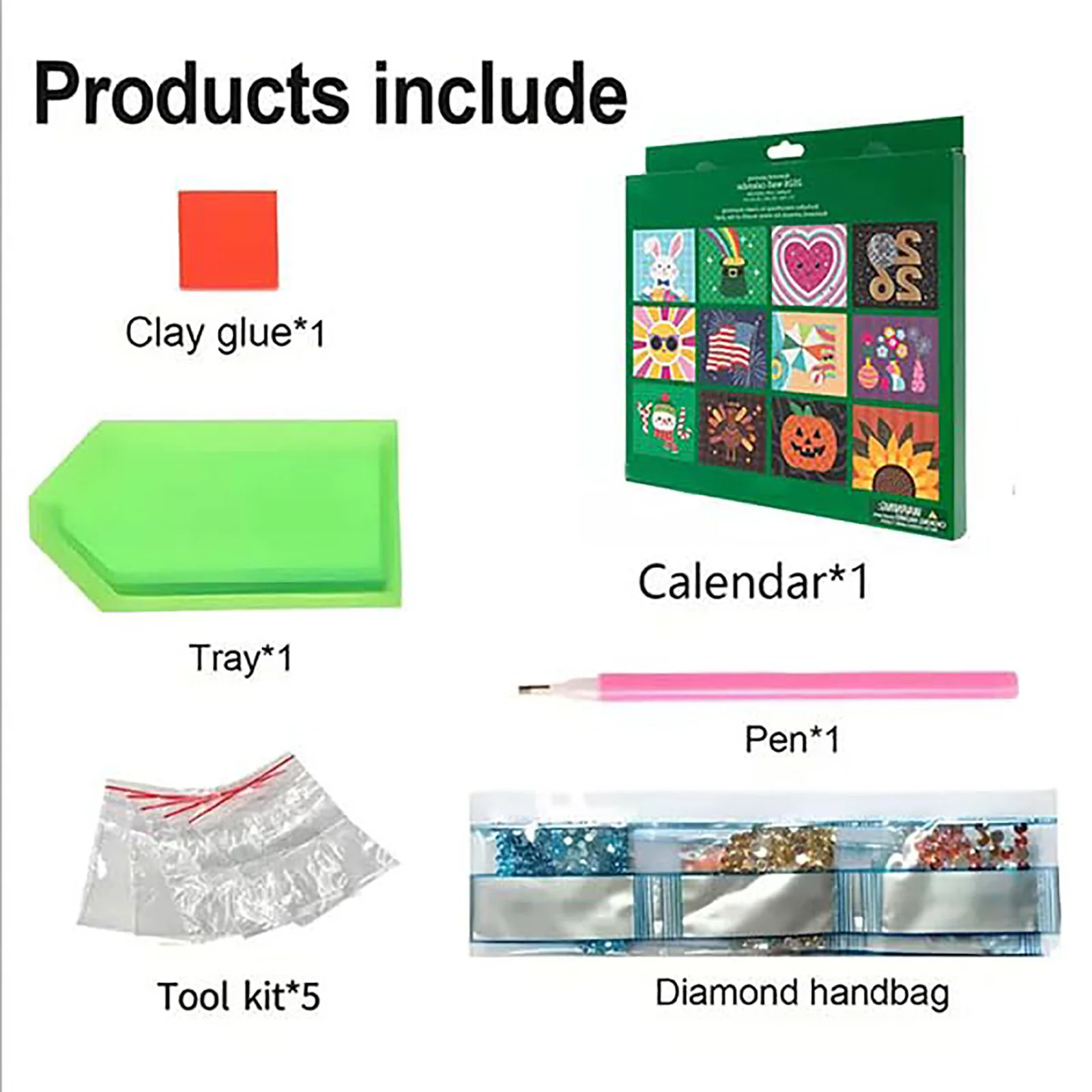 Arts Training Equipment for Adults 2026 Wall Calendar Kit DIY Diamond Art Calendar 2026 12 Month Flip Wall Calendar With To Do