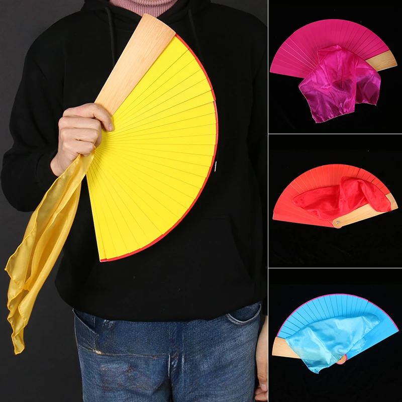 

Four Color Magic Fan Color Changing Fan Magic Tricks Magician Stage Gimmick Props Comedy Close Up Illusions Party Magia Classic