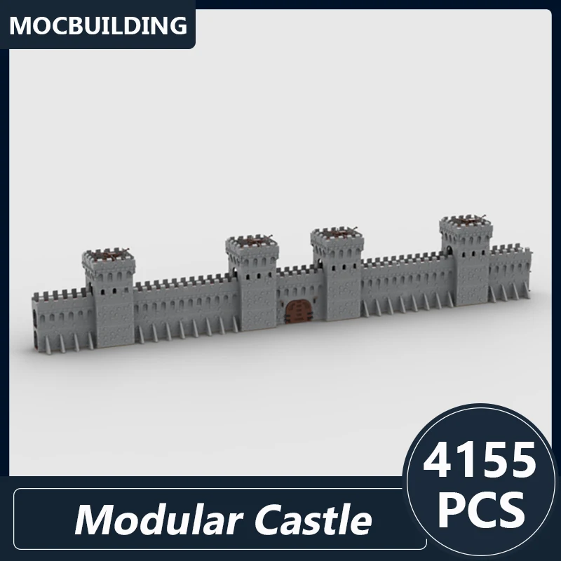 Blocos de construção modulares modelo castelo, tijolos montados DIY, Playset criativo, brinquedos de exibição, presentes educativos coleção, 4155pcs