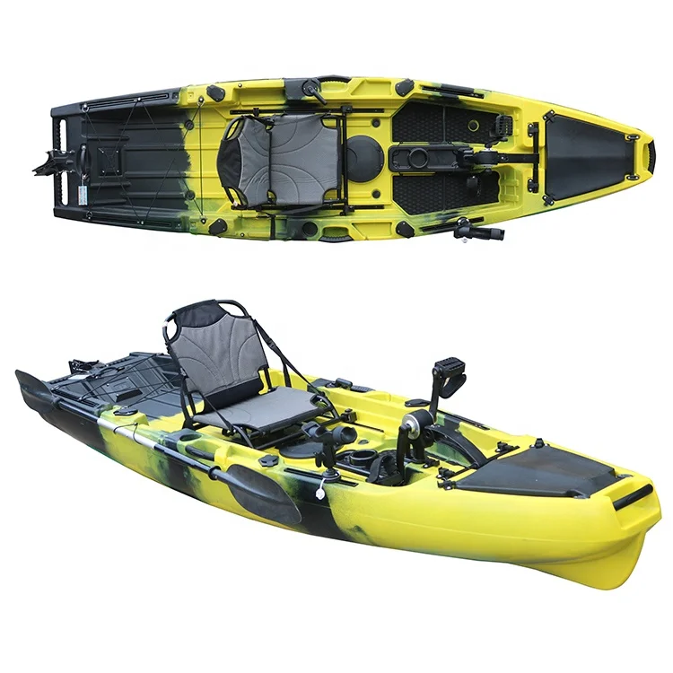

Pedal Kayak Fishing Kayak for Adults Single Sit on Top Kayak With Pedal System