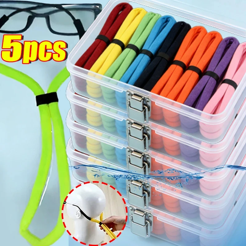 1/5pcs Unisex Water Sports Floating Eyewear Retainer Strap Universal Anti Loss Glasses Rope Adjustable Cord for Sports Travel