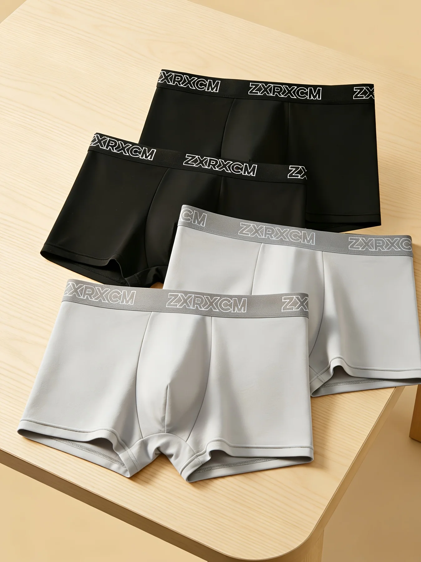 

4PCS two-color combination men's briefs for casual daily wear, comfort, breathability, sports and elasticity
