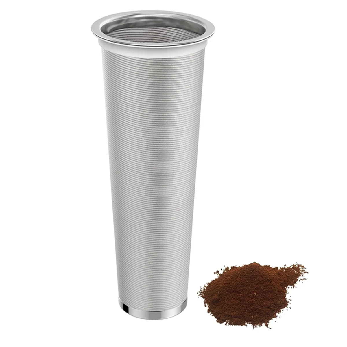 A77I Cold Brew Coffee Filter for 32OZ Glass MasonJar Pitcher - Fine Mesh, 304 Stainless Steel Filter with Sealing Ring