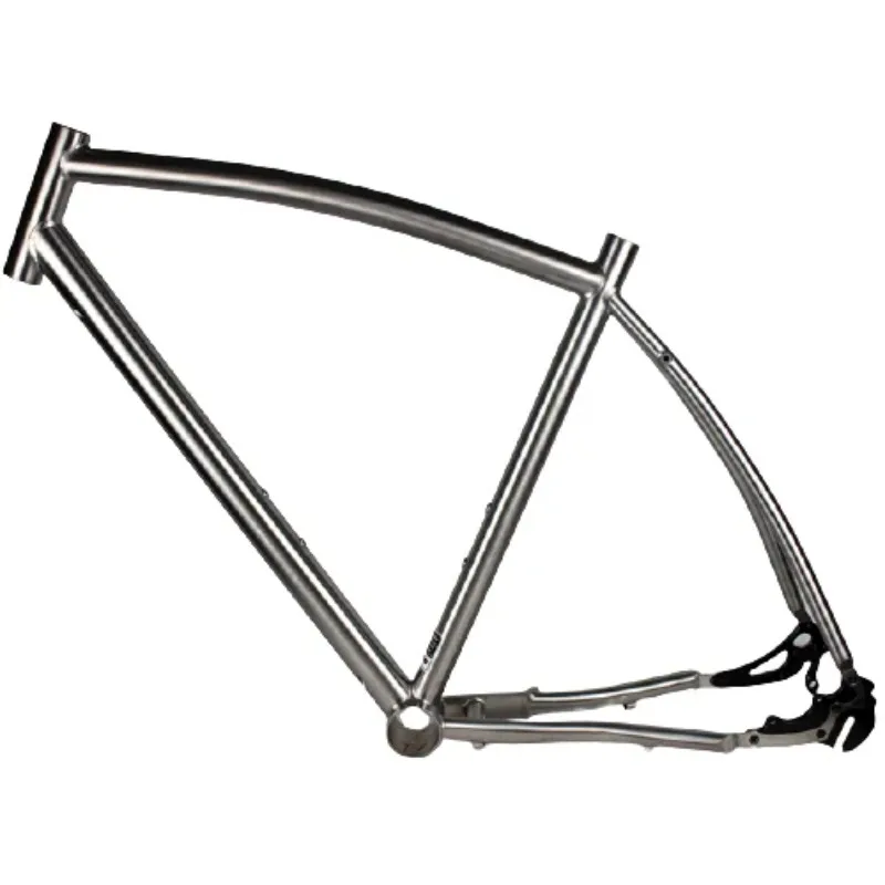 Titanium Cyclocross Bike Frame Ecc BB Shell Titanium Gravel Bike Frames Belt Drive Titanium Bike Frames Rohloff Dropout