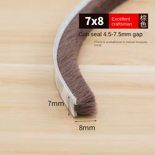 Self-adhesive Bristles Wool Pile Weatherstrip Door Window Brush Seal 7/9 X 5mm 9mm 12mm 15mm 23mm Warm Winter Gray White Brown - Image 10