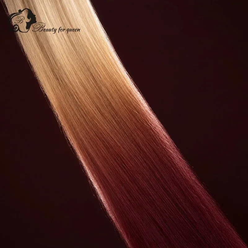 Wine Red Ombre Human Hair Wigs Bone Straight Long HD Lace For Women Pre Plucked Extensions Sleek Bleached Knots Heat Friendly view 5