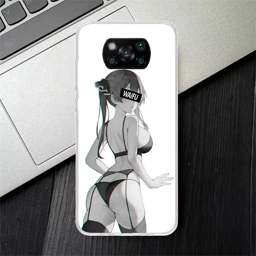 Sugoi Senpai Anime Waifu Sexy Girl Soft Silicone Phone Case For Xiaomi Poco X3 NFC X7 X4 GT X5 X6 F6 F5 Pro F4 F3 F2 F1 M5S M4 M