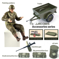 JJRC C8815 Upgrade Parts Painting soldiers/Trailer/ Machine gun/oil drum/ammunition box/winch/Canvas for C8815 RC Car