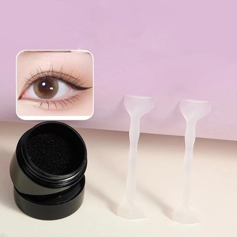 Sello delineador de ojos resistente al agua, maquillaje de ojos a prueba de sudor para principiantes, plantilla de pestañas de larga duración, artefacto de delineador de ojos perezoso portátil