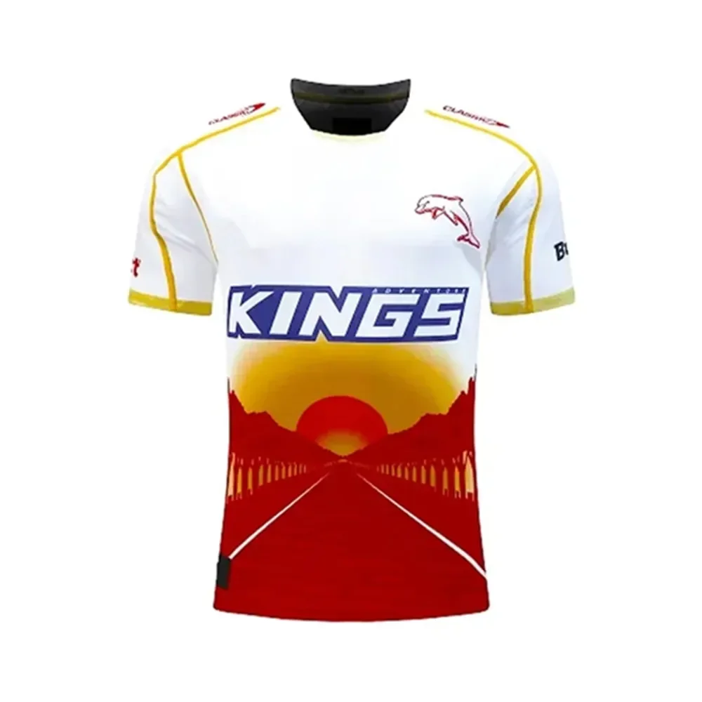 

2024- Dolphins Anzac Round Rugby Jersey - Men's Size:S-5XL（Print Custom Name Number）