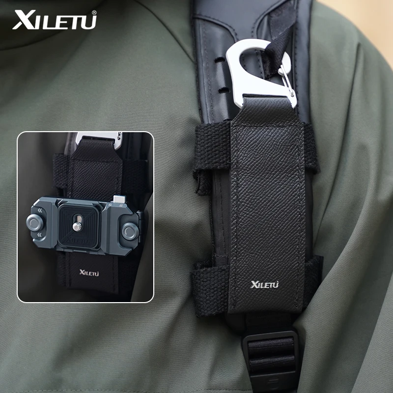 

XILETU Camera Quick Release Carabiner for Sony/DSLR/Action Cams, Backpack Clip Kit with Quick Detach Buckle, Portable & Durable