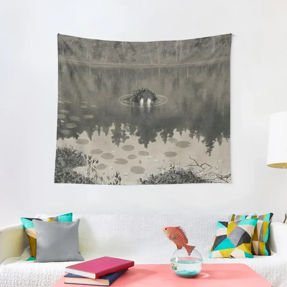 

Theodor Severin Kittelsen "Der Nck" 1887 Tapestry Decorative Wall Room Decor For Girls Decoration Aesthetic Tapestry