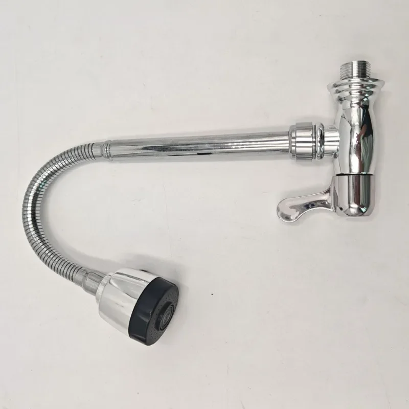 ZEXEF صنبور مفصلي بالوعة المطبخ صنبور حوض خلاط المنزلية الحائط خرطوم الحمام قطب الحديثة ثقب مرن ملحق #6