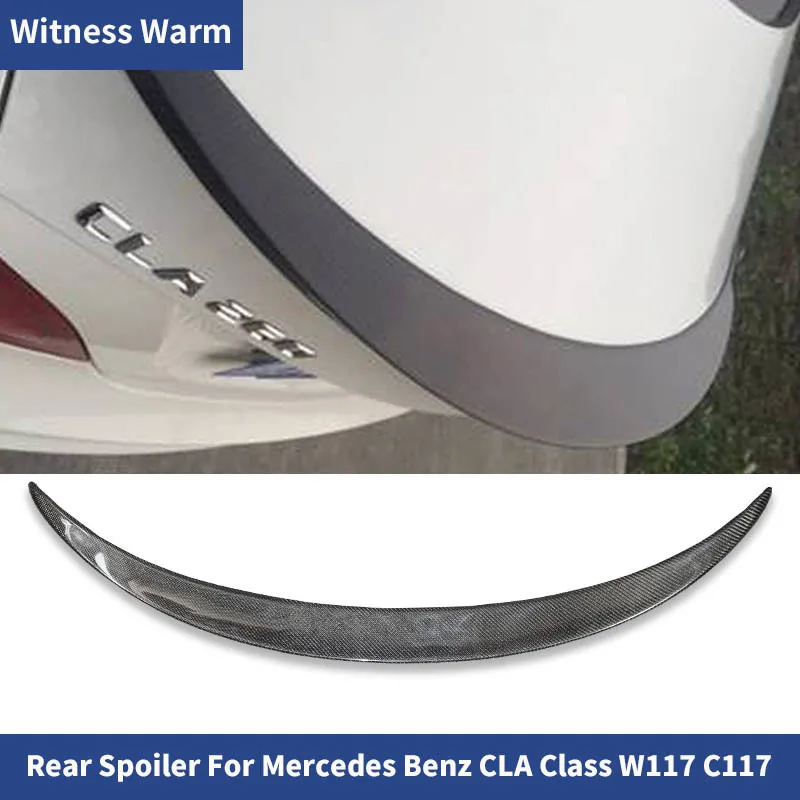 W117 Cla Amg Style Spoiler Carbon Fiber Rear Wings for Benz Cla200 220 260 180 Car Body Kit