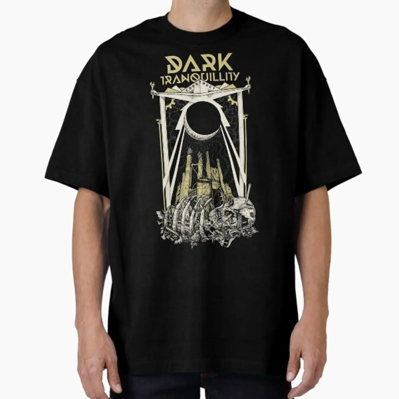 Dark Tranquillity Construct conçu et vendu par FiveFifteen, vêtements de créateur vintage lavés, polyvalents, élégants et confortables