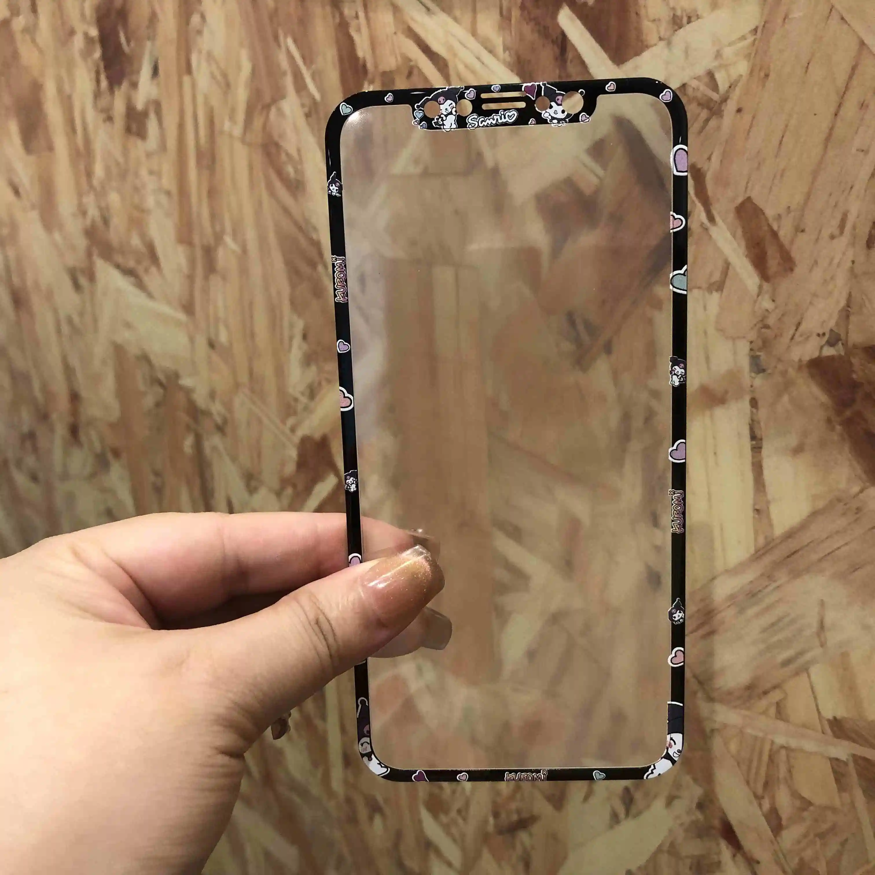 Cinnamoroll Sanrio Hello Kitty Cartoon Apple XR Cute Tempered Glass Film New iPhone11/12/13/14/15promax Full Screen Colour Film - Image 2