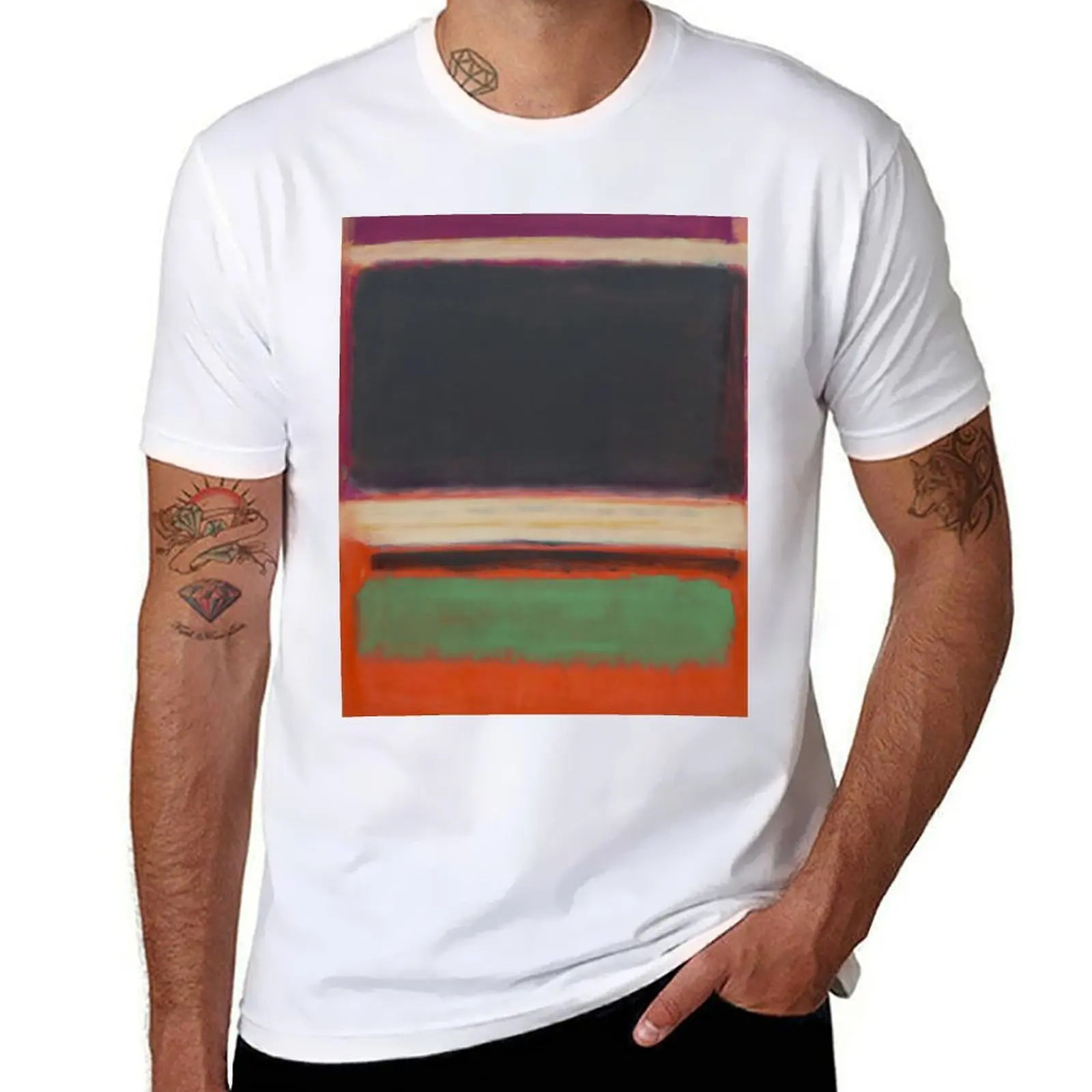 

Футболка Mark Rothko, дизайнерская мужская футболка, футболка
