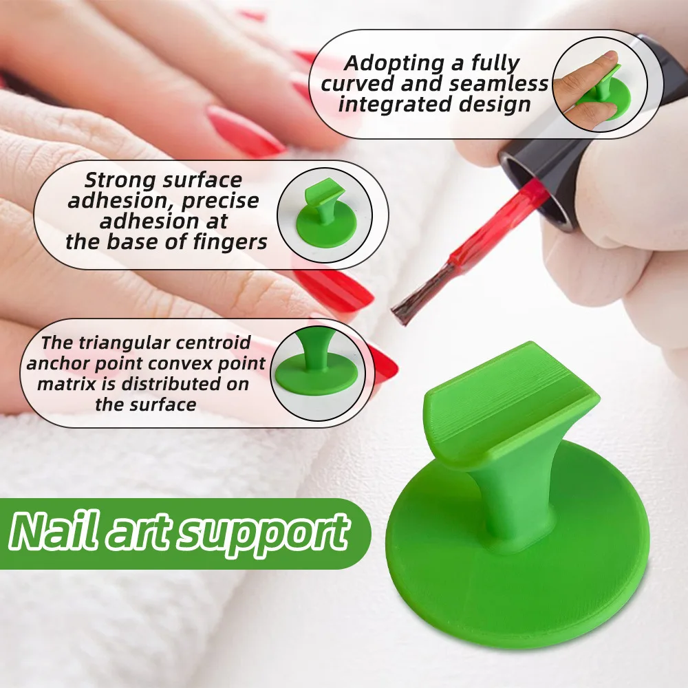 1pc 매니큐어 손가락 지지대 휴대용 플라스틱 손가락 고정 도구 손톱 로케이터 전문 네일 아트 용품 액세서리