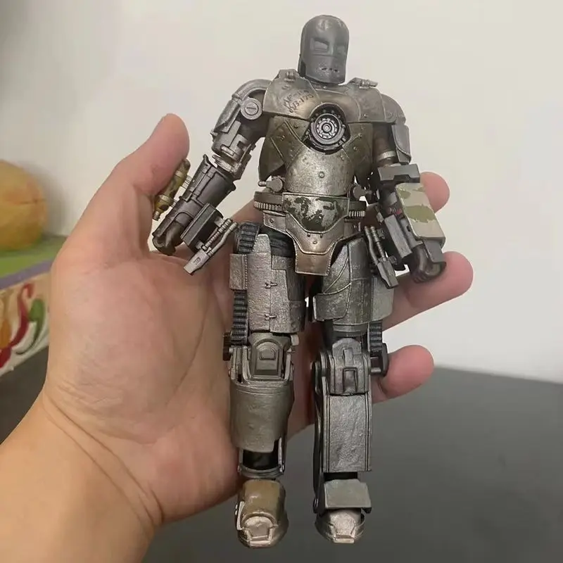 ZD-figura de acción de Iron Man Mk 1, 18cm, colección de películas, modelo móvil conjunta, decoraciones periféricas, regalo para niños