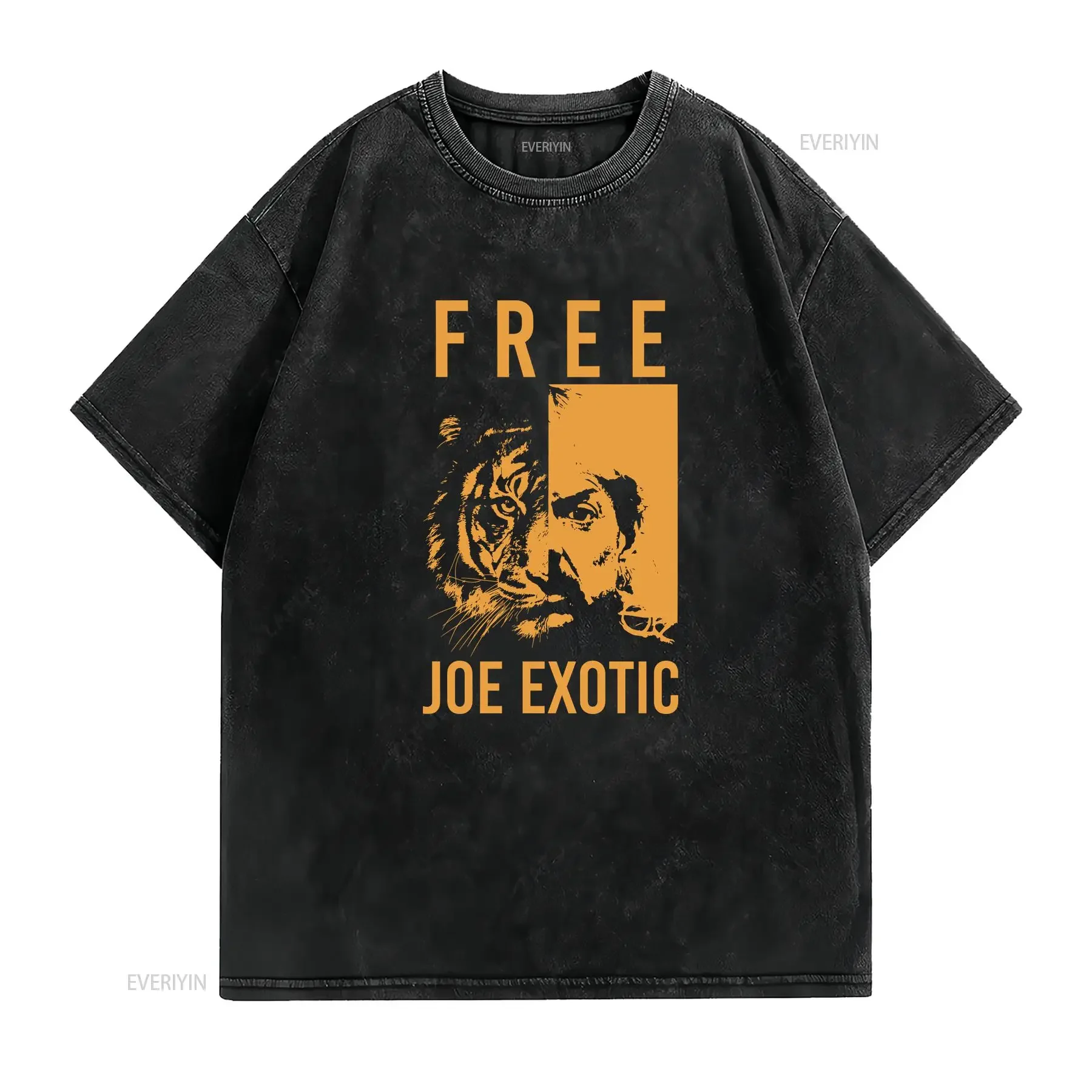 Free Joe Exotic Tiger King T Shirt long or short sleeves vintage Washed fashion Stylish Comfortable Soft Casual graphic