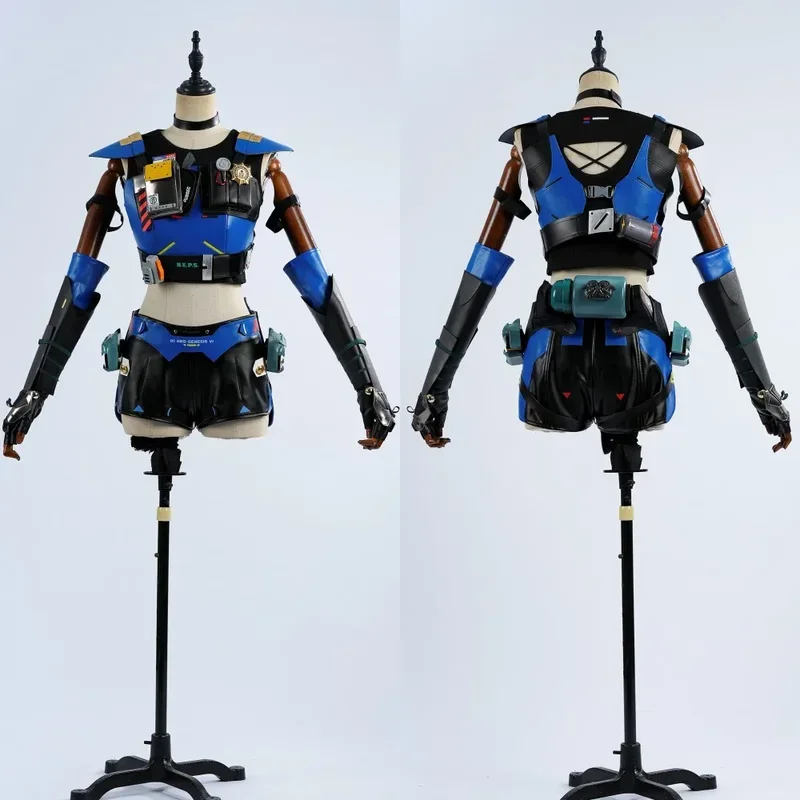 

FC6Zenless Zone Zero Qing Yi Cosplay Costume Leather Anime Clothes Qing Yi Dress Halloween Costumes for Women@FC8！