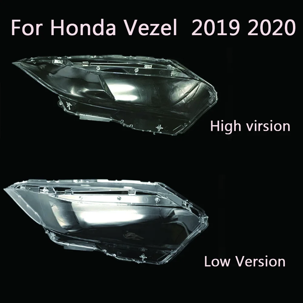 

For Honda Vezel Headlight Cover lens glass 2019 2020 Headlamp Lens Transparent Lampshade Shell Replace The Original Glass