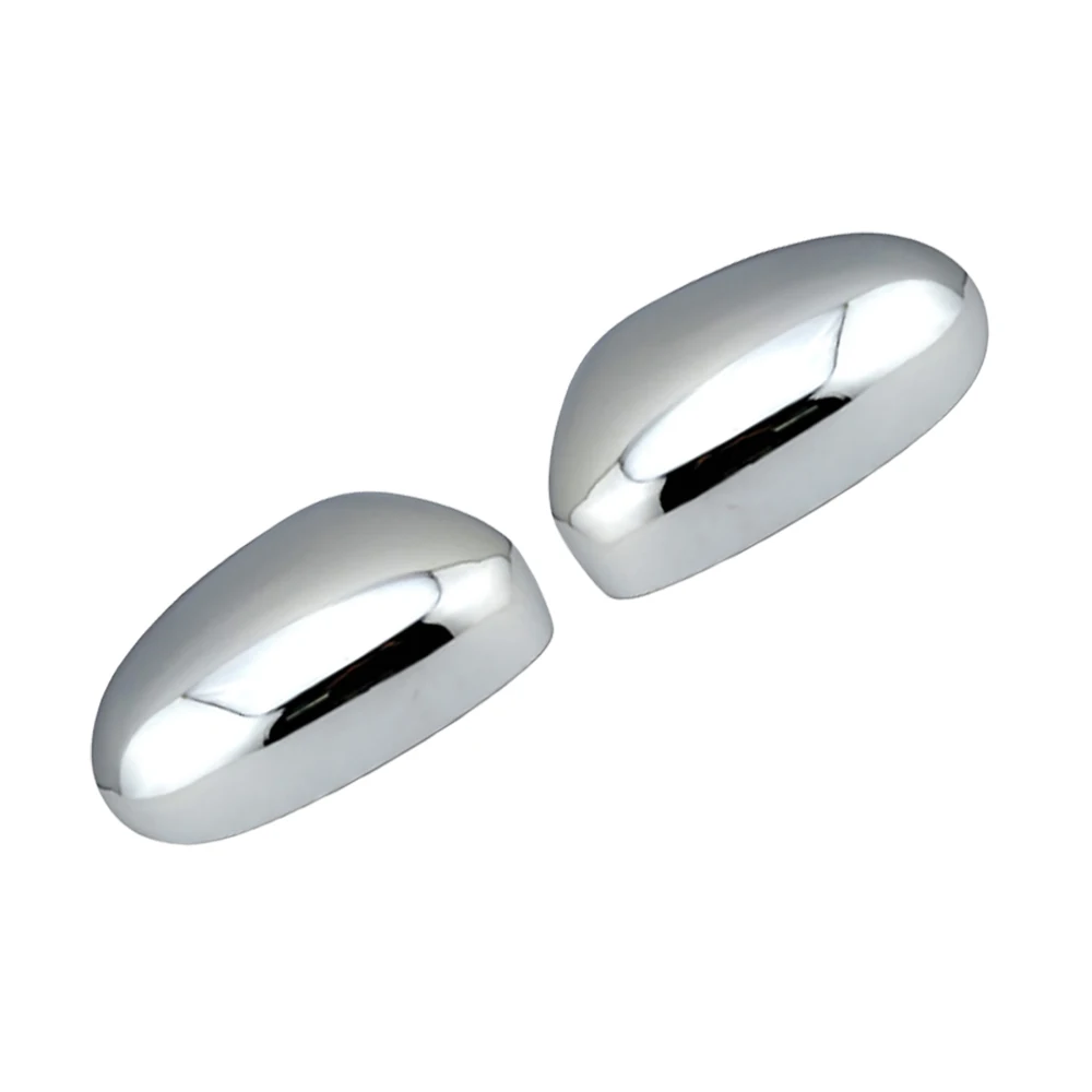 الفضة Abs البلاستيك ل جاكوار XK جاكوار XKR جاكوار XJ جاكوار X350 2003 - 2008 باب السيارة غطاء مرآة السيارة الخارجية تزيين #2