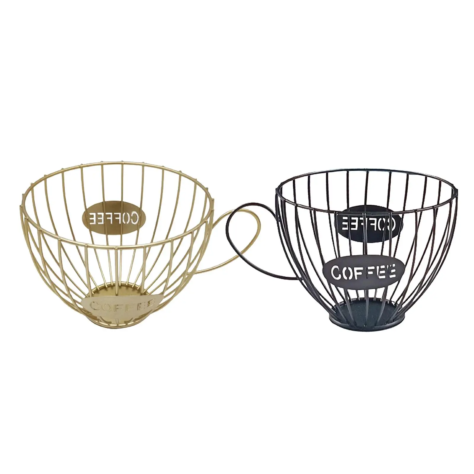 

Корзина для хранения кофейных капсул и подставка для подстаканников, органайзер для кофе и эспрессо, декор для кухни и дома