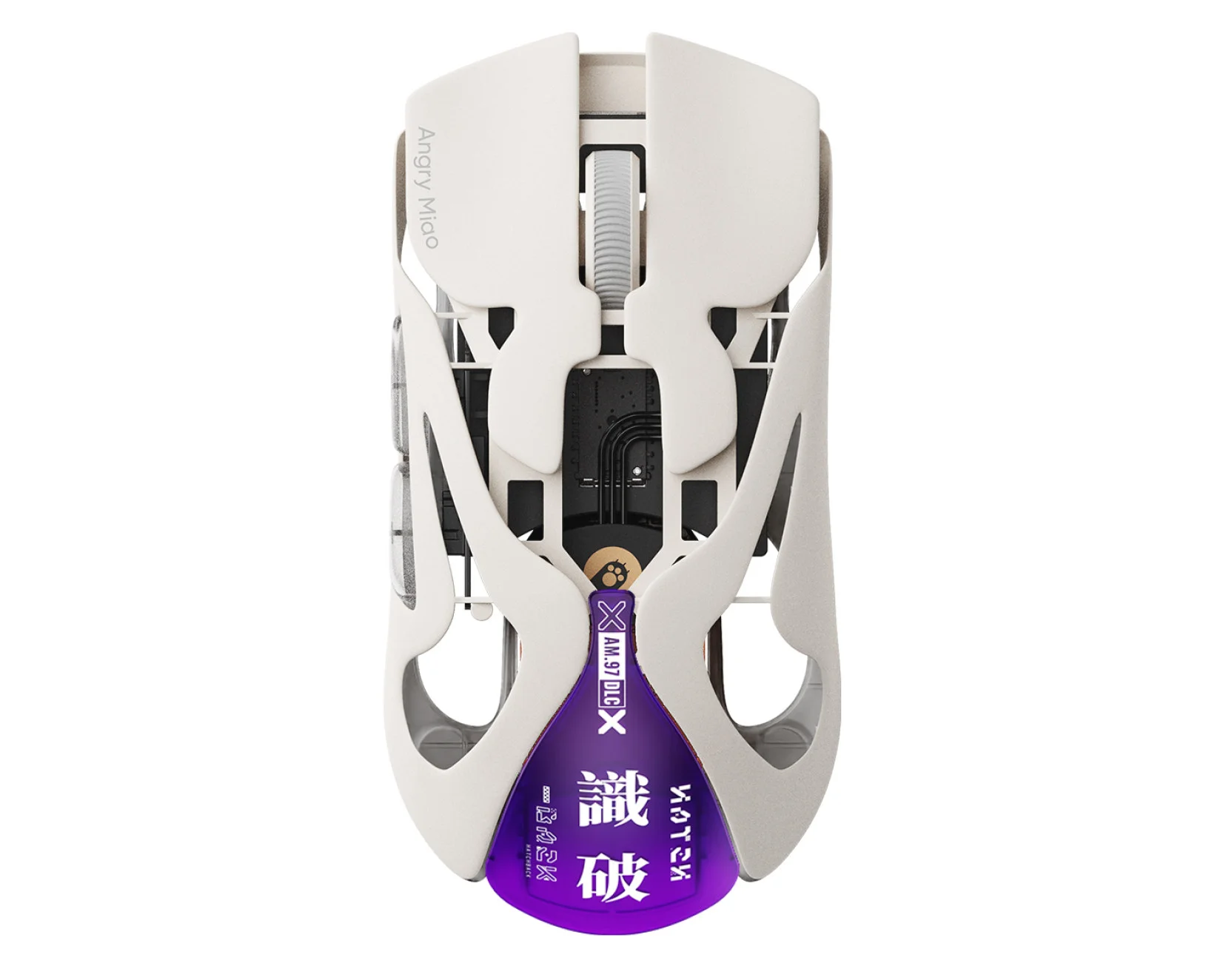マウス・トラックボール AngryMiao AM Infinity.97 White Mouse Gamer Sem Fio Angrymiao Am Infinity.97 em Liga de Magnésio