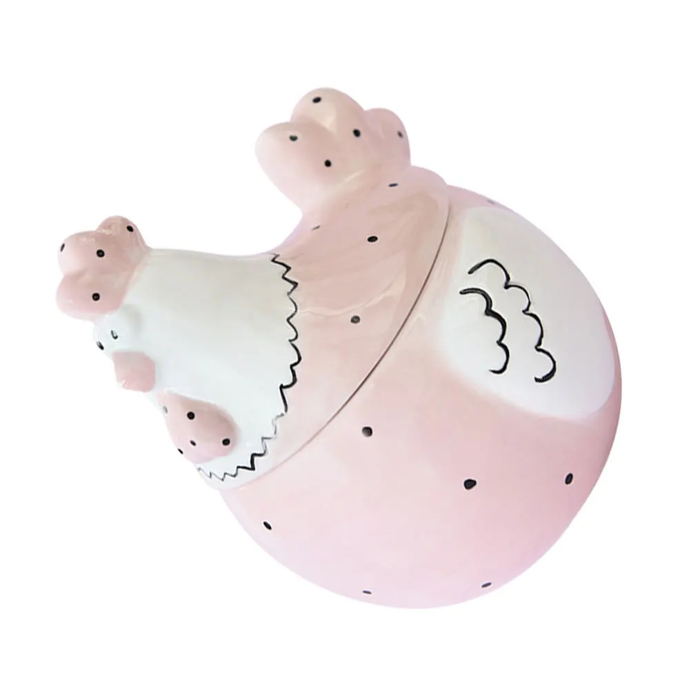 Ceramic Decorative Candy Jar Jewelry Organizer Small Jewelry Box Creative Desktop Storage Easter Gift