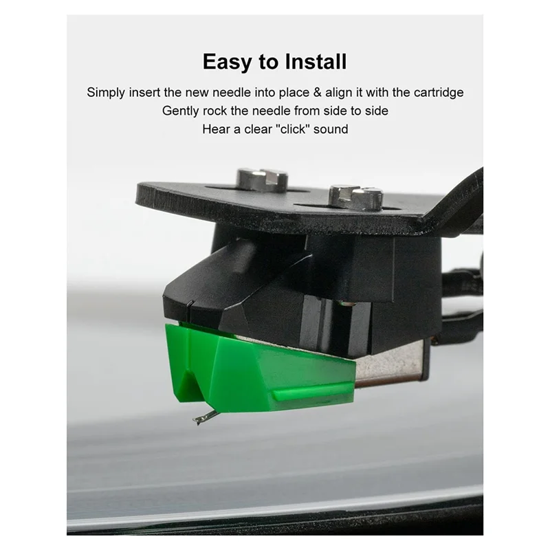 Record Player Needle For Audio-Technica AT-VMN95E Stylus, Elliptical Turntable Needle For AT-LP120X Vinyl Record Player Durable