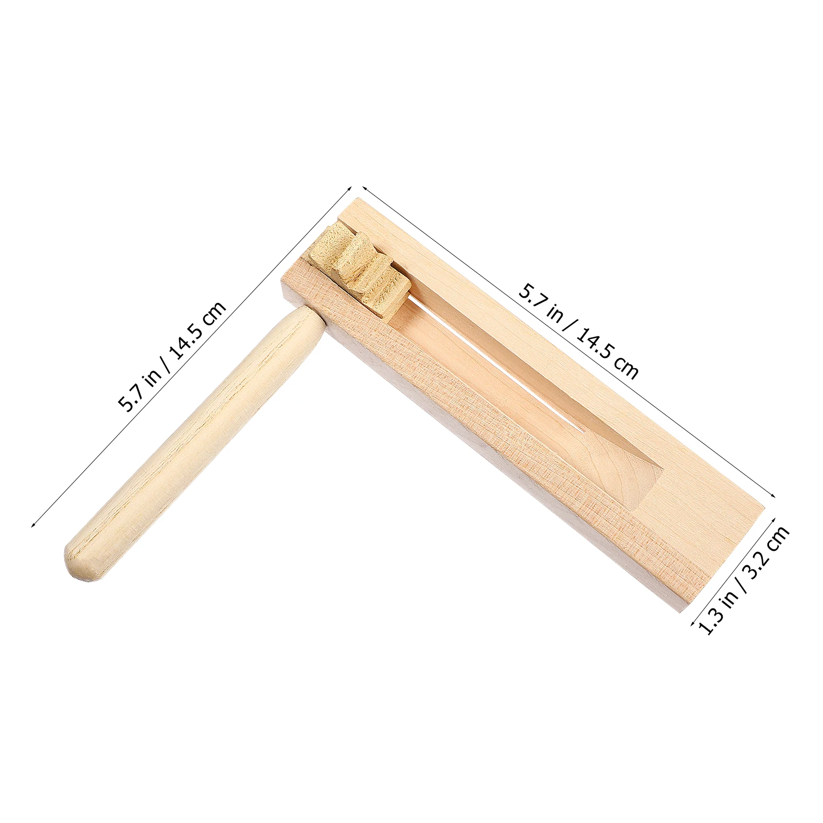 2 szt. Drewniane zabawki dźwiękowe z grzechotką Beżowe obrotowe instrumenty muzyczne dla dzieci Instrumenty perkusyjne dla dzieci Maluchy Puzzle Zabawka Matraca Grzechotka