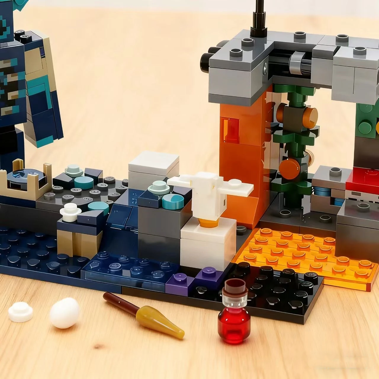 

Compatible Brands Brick Sets My Pixel World Game Series Building Blocks Warden Encounter MOC Toys Kids Gift 21274