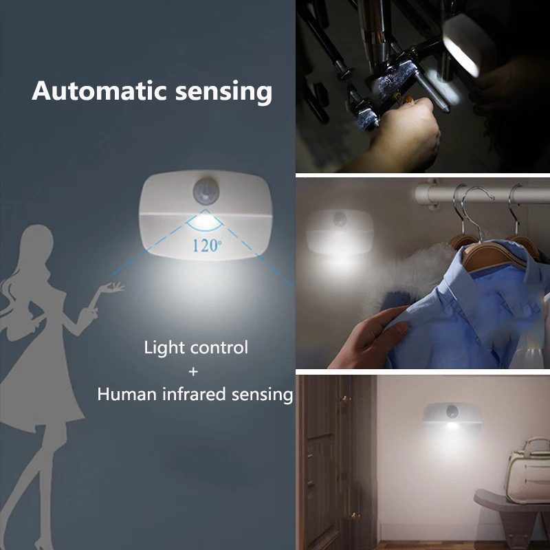 LED Night Light Sensor Control Mini Nightlight Auto Sensor lightFor Children Kids Living Room Bedroom Hallway PathwayToilet Lamp