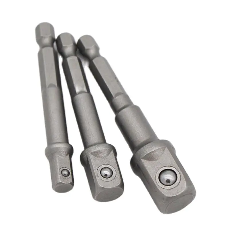 Extra Long Adaptors Hex Shank Drive Power Drill Bit Socket Wrench Adapter Electric Screwdriver