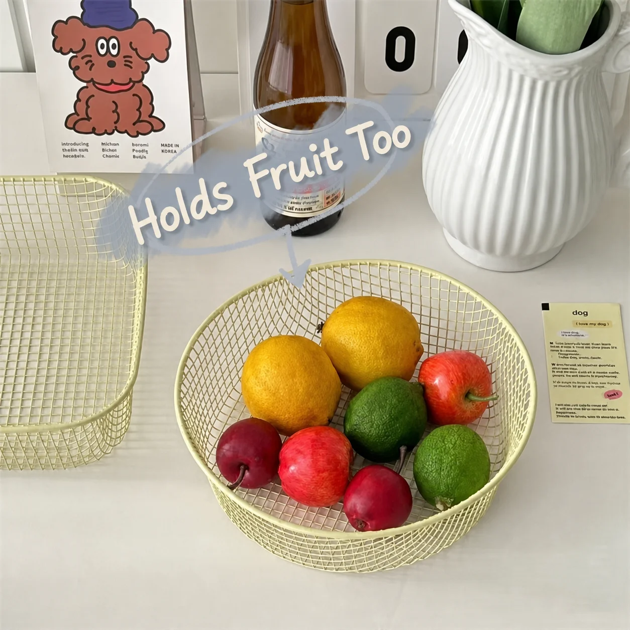 Iron Desktop Storage Basket Iron Iron Mesh Storage Basket Desktop Storage Basket Modern Minimalist For Office Dorm Study