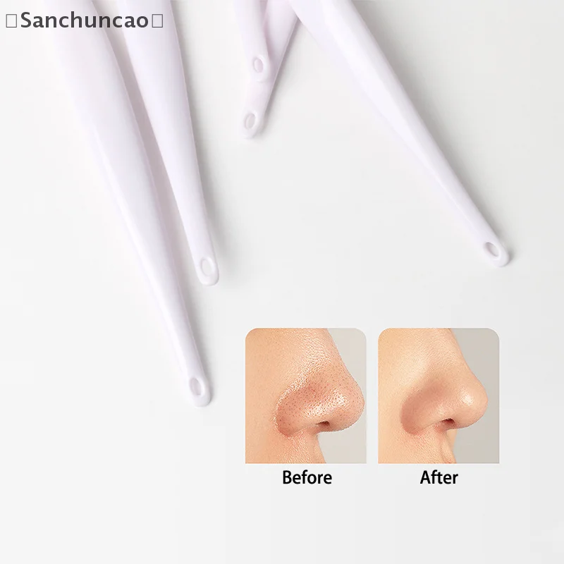 [سان] أداة مكياج فرشاة سيليكون للوجه على الوجهين لتنظيف الوجه والعناية بالرؤوس السوداء والشفاه والأنف