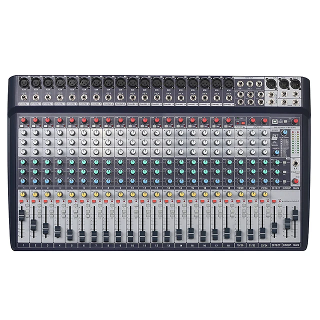 DJ equipment professional mixing desk digital 24 channel professional studio audio mixer