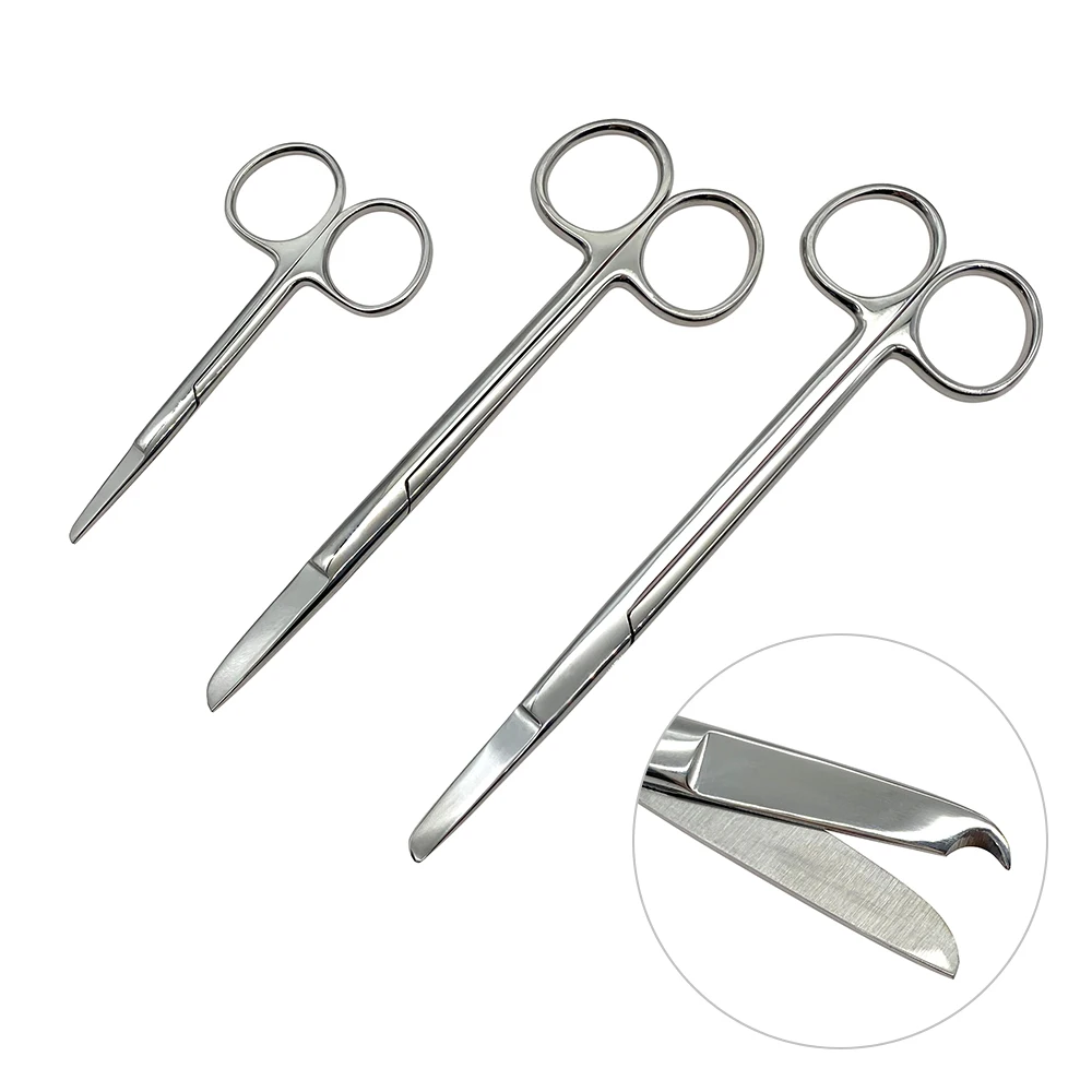 Stainless Steel Ligature Dissecting Scissors 1pc Stitch Suture Cutting Scissors cosmetic plastic Surgical Instruments