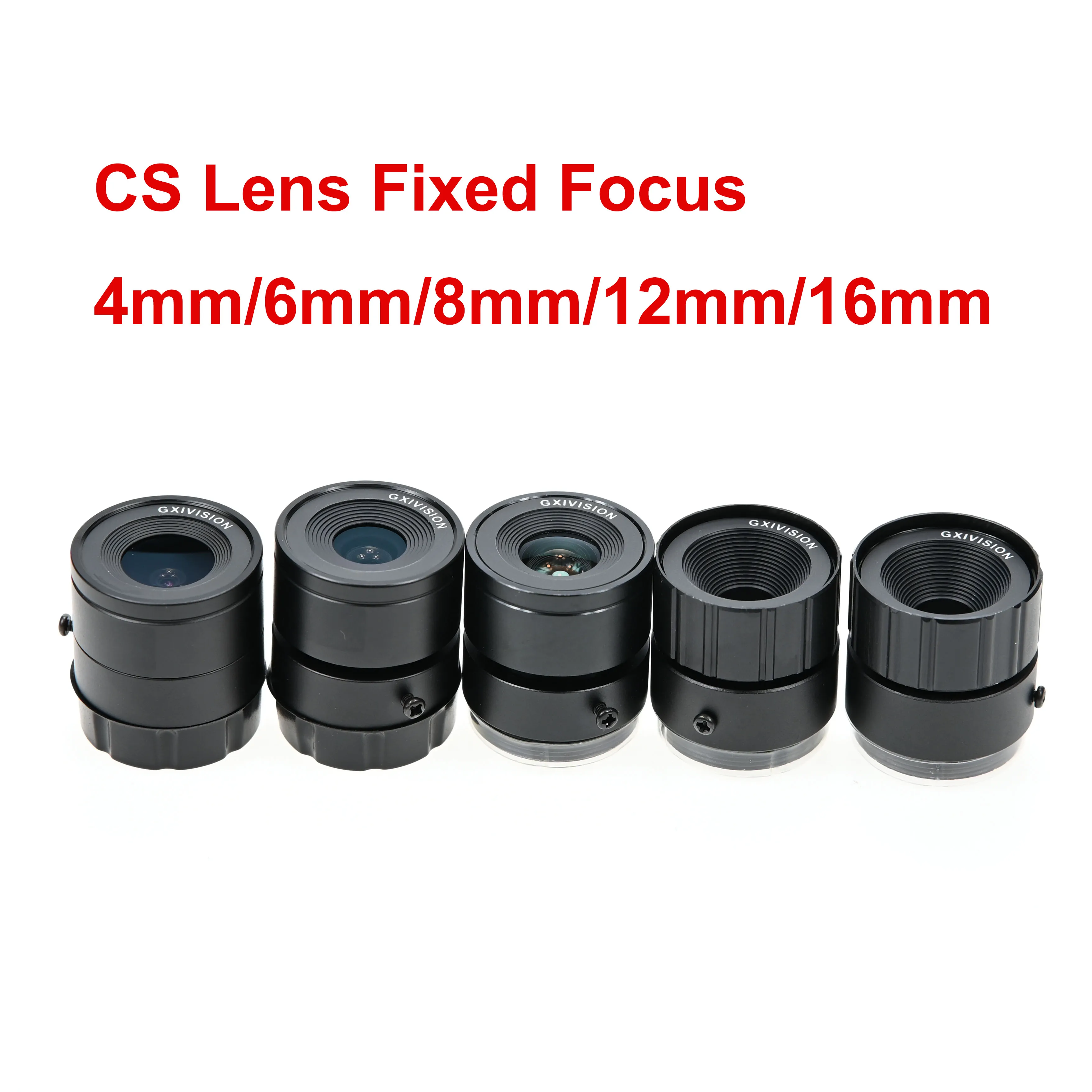 HD Fixed Focus CS Mount Lens 4mm 6mm 8mm 12mm 16mm ,For CCTV Security Webcam Box Camera