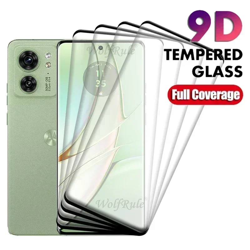 1/2/3/4 PCS For Moto Edge 40 Glass Motorola Edge 40 Tempered Glass Protective 9H Full Cover Curved Screen Protector Moto Edge 40