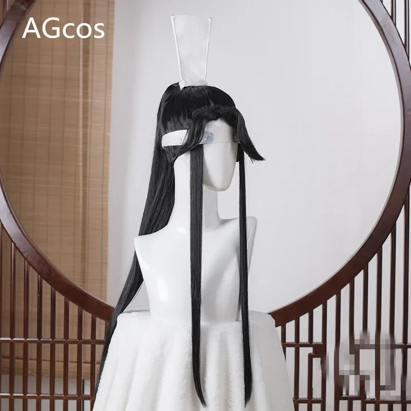 

Agcos Mo нож zu Shi Lan sizhui парик для косплея Lan si Zhui Хэллоуин Черные длинные парики для волос