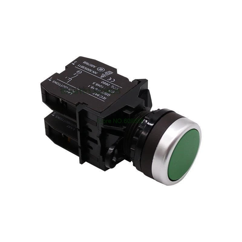 Round LA42-11 No Light Switch Power Supply 1NO1NC 22Mm Momentary Plastic Push Button Switch