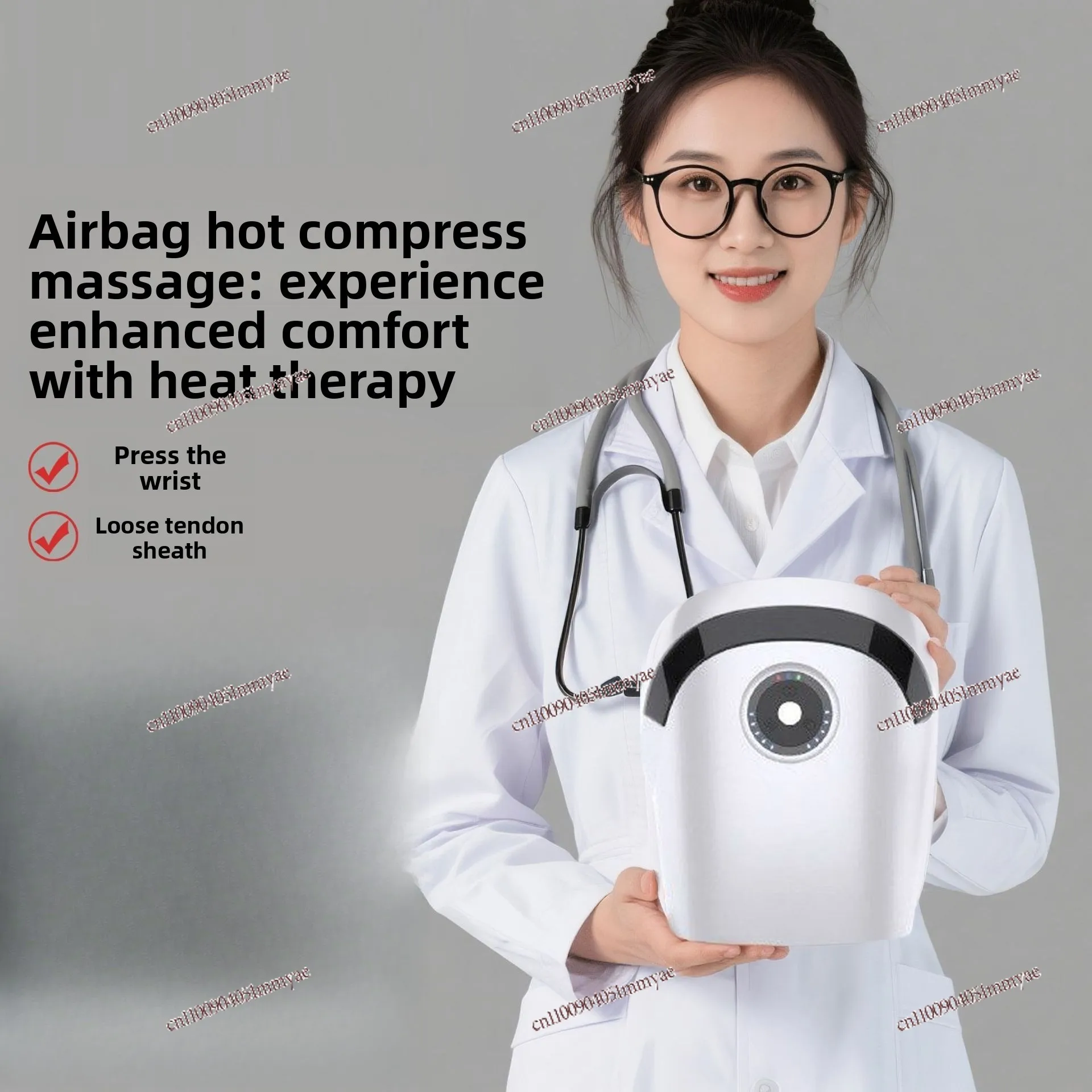 Hand Massager Wrist Finger Joint Palm Acupuncture Point Numbness Extrusion Kneading Heating Electric Massager