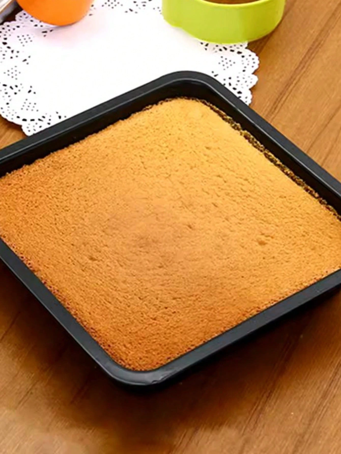 

Square Stainless Steel Mold for Baking Cakes, Pie, Pancakes. 21 cm