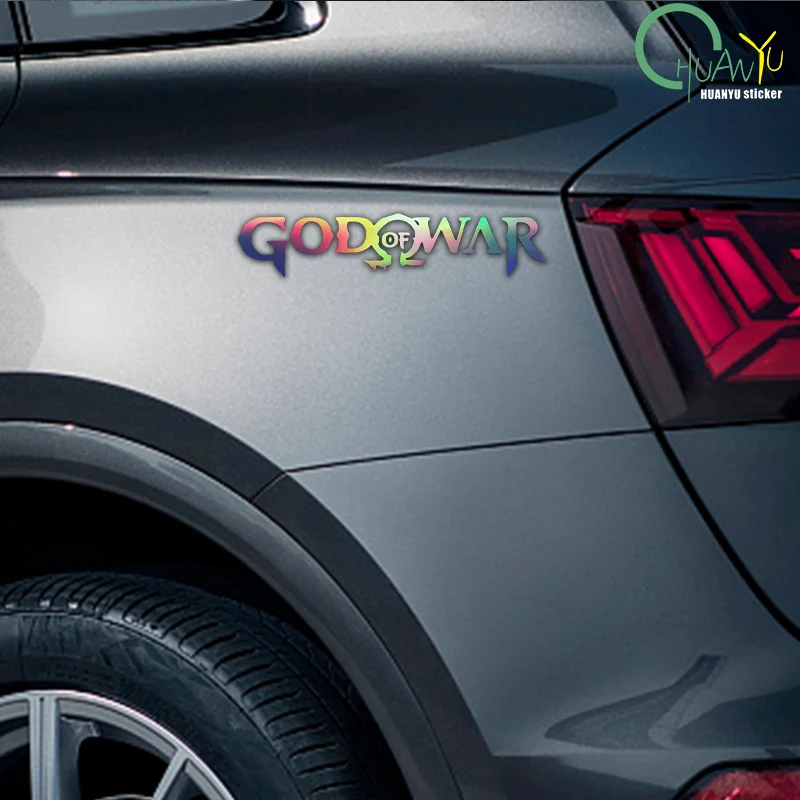 God of War Game Logo Car Stickers Personality Decal Sunscreen Die Cut Refrigerator Helmet Car Accessories view 5