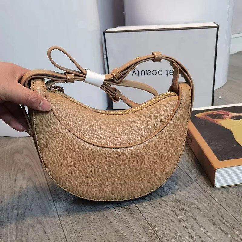 2024 Hot Sale Polen Crescent Bag Polen Saddle Bag French Retro Single Shoulder Armpit Bag Crossbody Bag Fashion Handbag Gifts