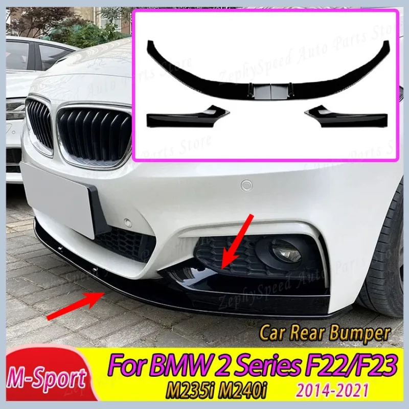 

Car Front Bumper Splitter Lip Diffuser For BMW 2 Series F22/F23 M235i M240i M-Sport 2014-2021 Auto Accessories Body Kit Tuning