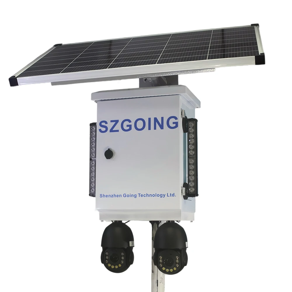 SZGOING مزرعة لاسلكية في الهواء الطلق محيط نظام إنذار الأمن ضوء المنتجات المزدوجة لوحة طاقة شمسية مزرعة كاميرات المراقبة الدوائر التلفزيونية المغلقة #6