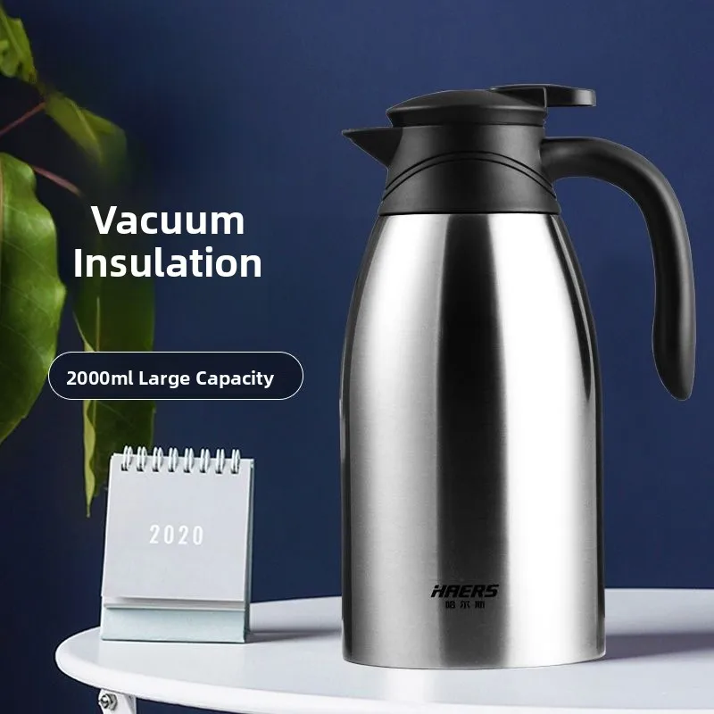 

Haers Vacuum Insulated Flask 304 Stainl Steel Portable Water Bottle for Home Office Outdoor Car Drinking Hot Water Bottle